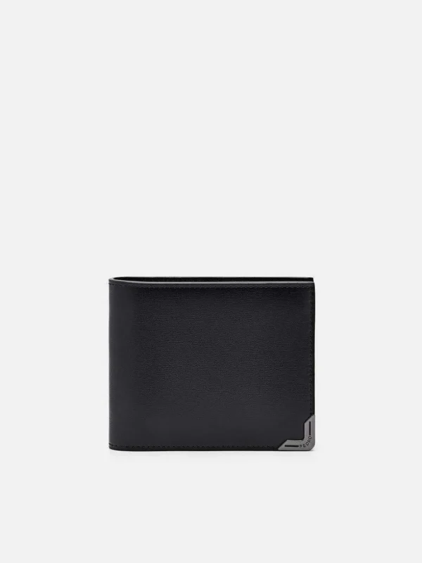 Leather Bi-Fold Flip Wallet<PEDRO Sale
