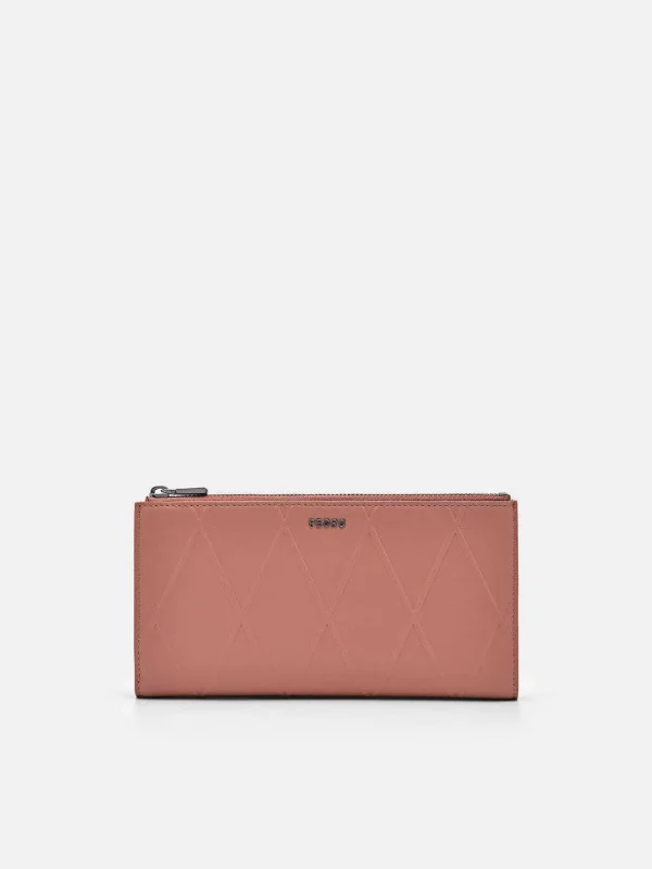 Leather Bi-Fold Long Wallet<PEDRO New