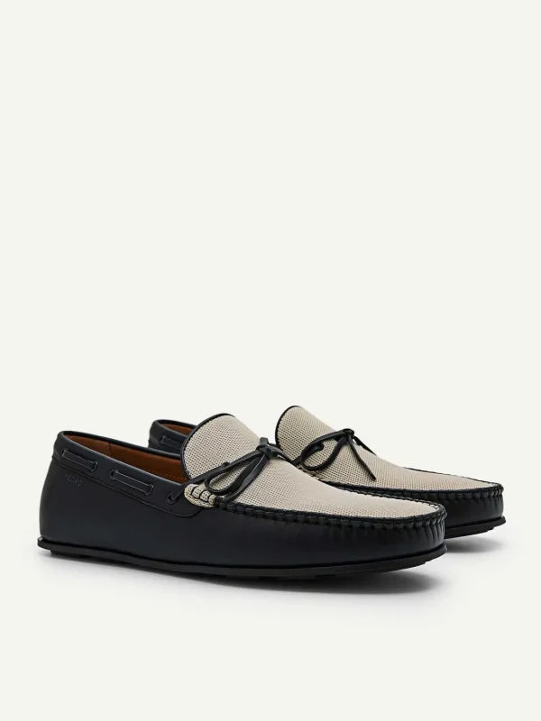 Leather Bow Driving Shoes<PEDRO Fashion