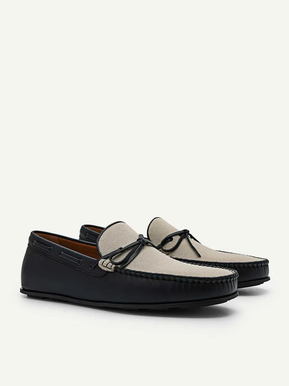 Leather Bow Driving Shoes<PEDRO Fashion