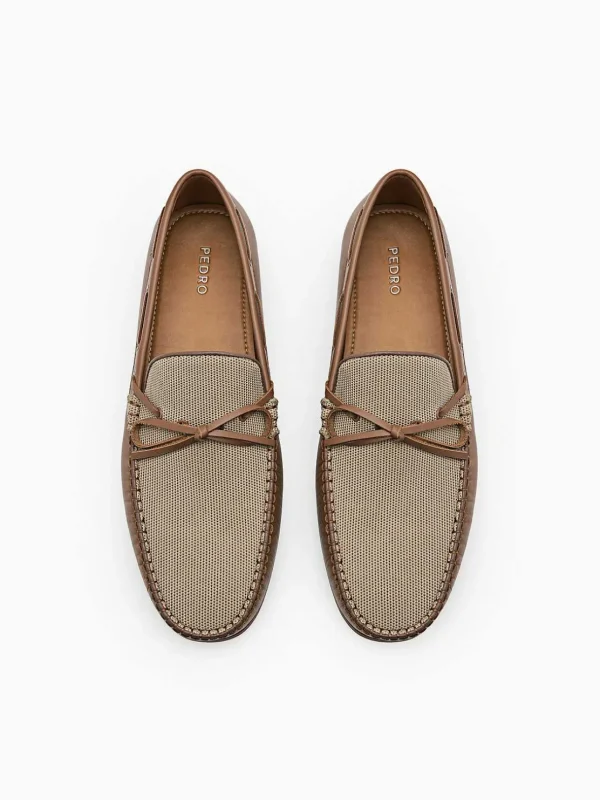 Leather Bow Driving Shoes<PEDRO Sale