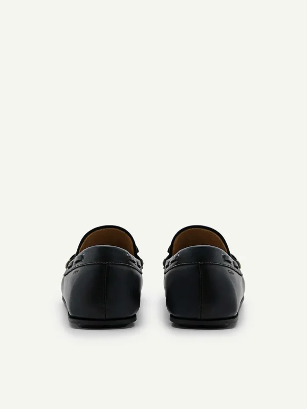 Leather Bow Driving Shoes<PEDRO Fashion
