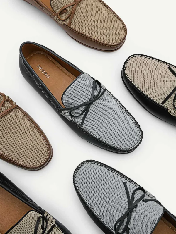 Leather Bow Driving Shoes<PEDRO Flash Sale