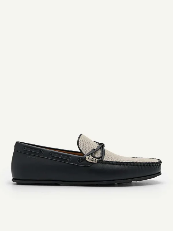 Leather Bow Driving Shoes<PEDRO Fashion
