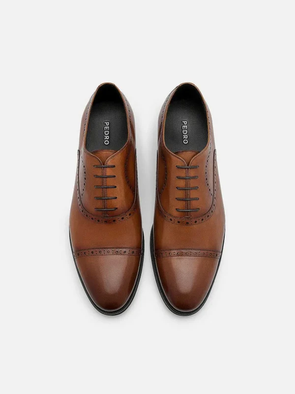 Leather Brogue Oxford Shoes<PEDRO Discount