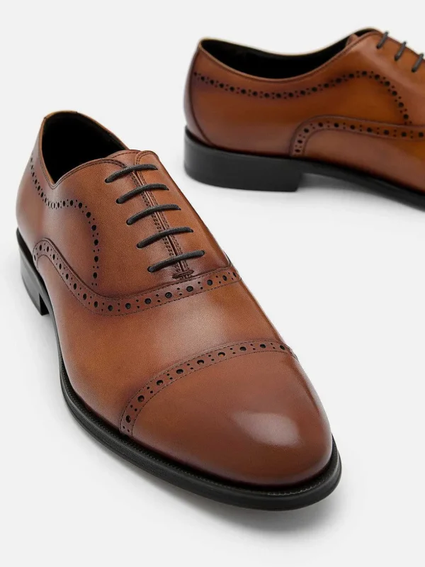 Leather Brogue Oxford Shoes<PEDRO Discount