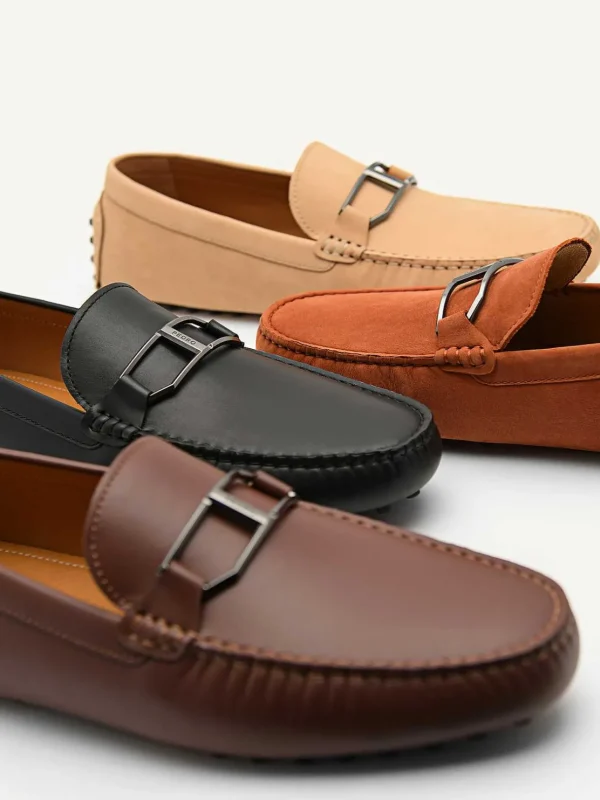 Leather Buckle Driving Shoes<PEDRO Fashion