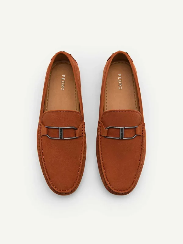 Leather Buckle Driving Shoes<PEDRO Fashion