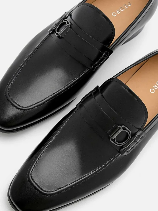 Leather Buckle Loafers<PEDRO Discount