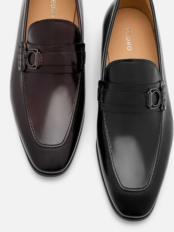 Leather Buckle Loafers<PEDRO Discount