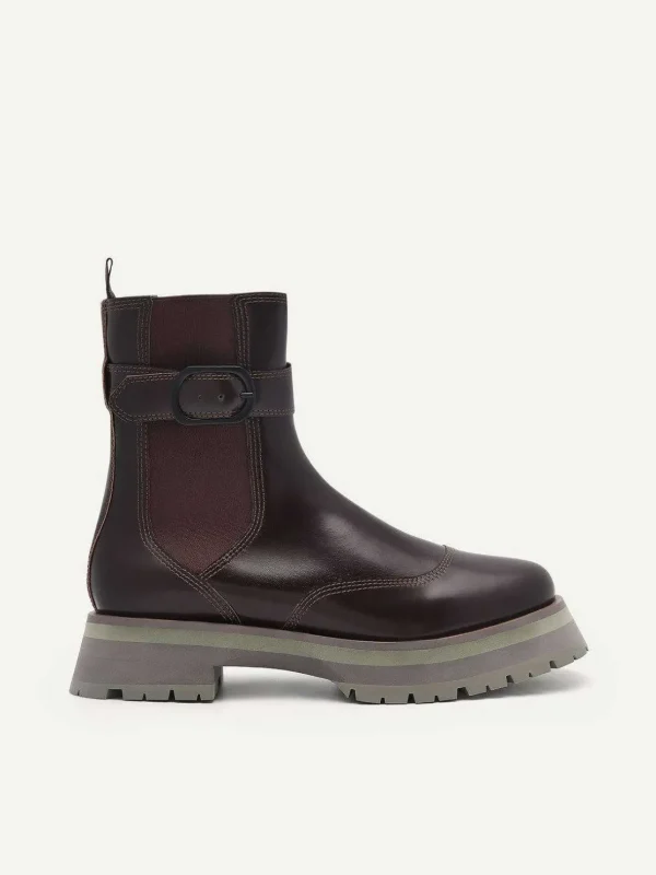 Leather Buckled Chelsea Boots<PEDRO Clearance