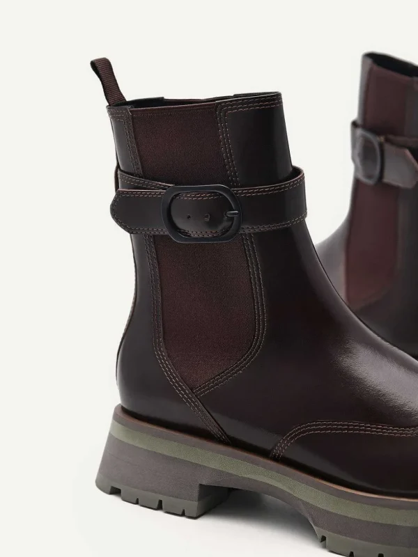 Leather Buckled Chelsea Boots<PEDRO Clearance