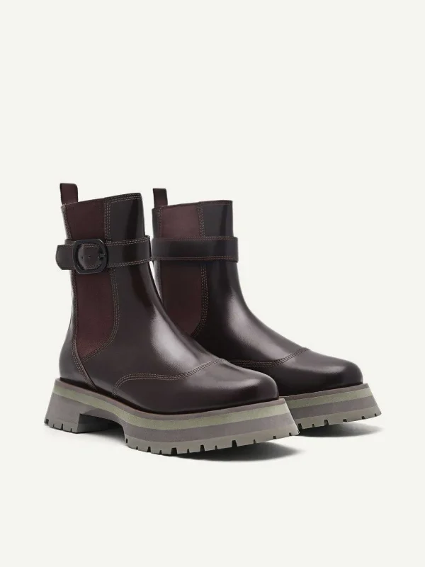 Leather Buckled Chelsea Boots<PEDRO Clearance