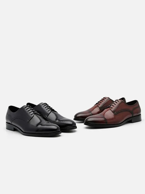 leather_cap_toe_derby_sho_1.webp Leather Cap Toe Derby Shoes<PEDRO Best Sale