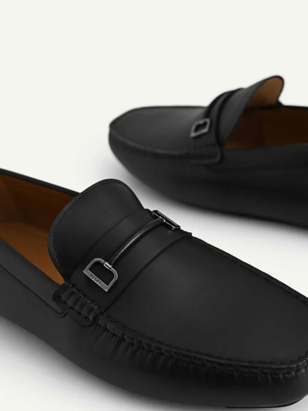 Leather Driving Shoes With Metal Bit<PEDRO Clearance