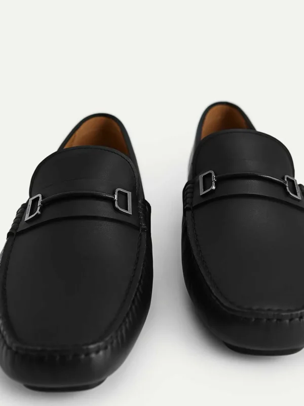 Leather Driving Shoes With Metal Bit<PEDRO Clearance