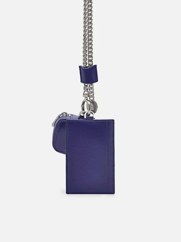 Leather Lanyard With Card Holder<PEDRO Outlet