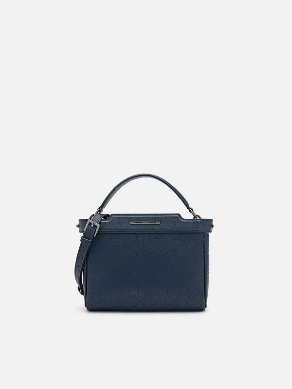 Leather Structured Sling Bag<PEDRO New