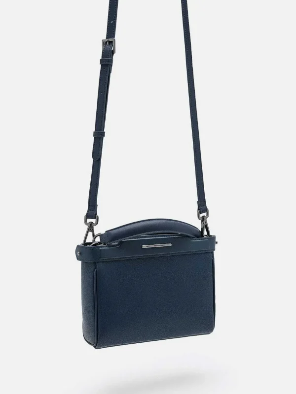 Leather Structured Sling Bag<PEDRO New
