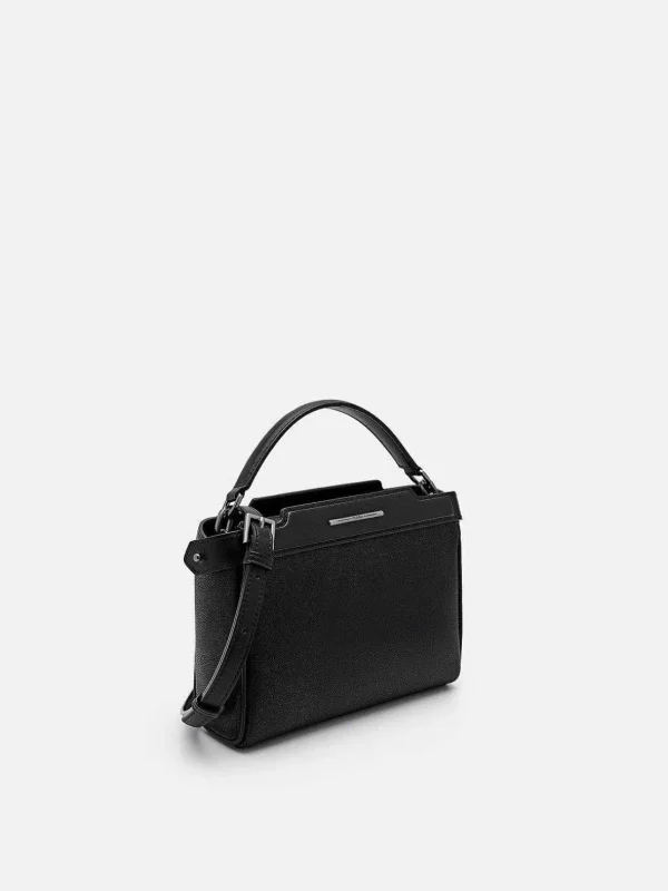Leather Structured Sling Bag<PEDRO Clearance