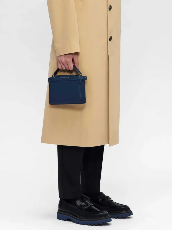 Leather Structured Sling Bag<PEDRO New