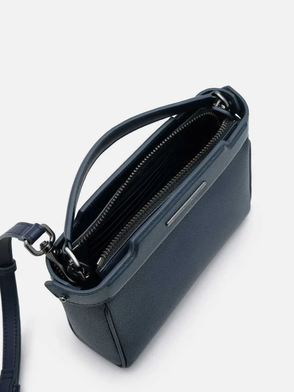 Leather Structured Sling Bag<PEDRO New