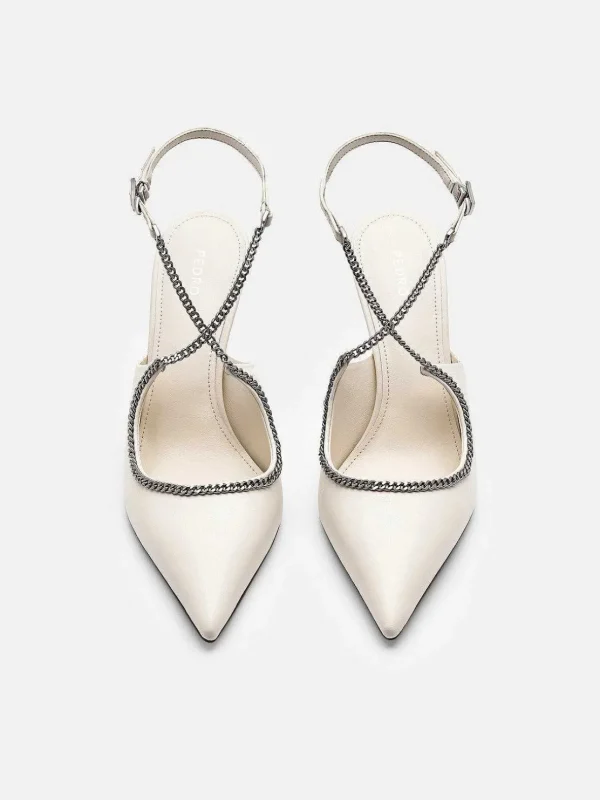 Lia Leather Heel Pumps<PEDRO Shop
