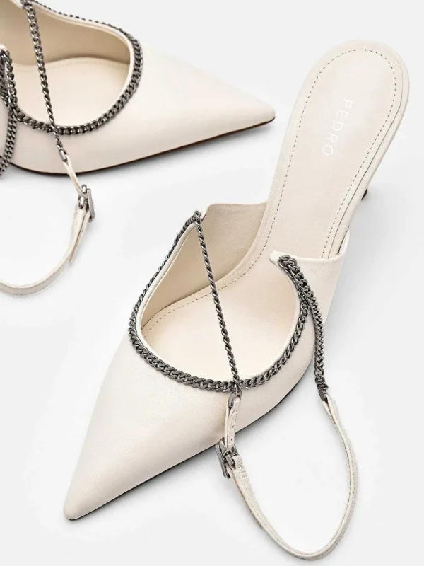 Lia Leather Heel Pumps<PEDRO Shop