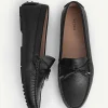 Lizard-Effect Leather Bow Driving Shoes<PEDRO Flash Sale