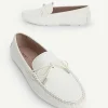 Lizard-Effect Leather Bow Driving Shoes<PEDRO Sale
