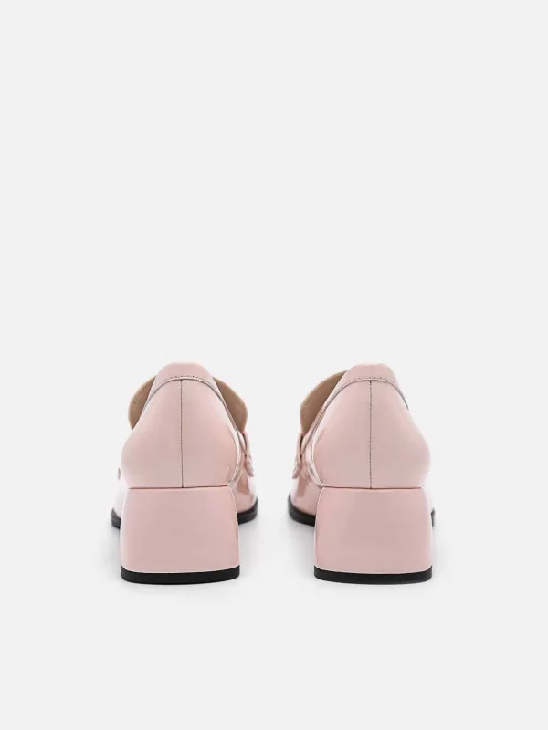 Maggie Leather Heel Loafers<PEDRO Store
