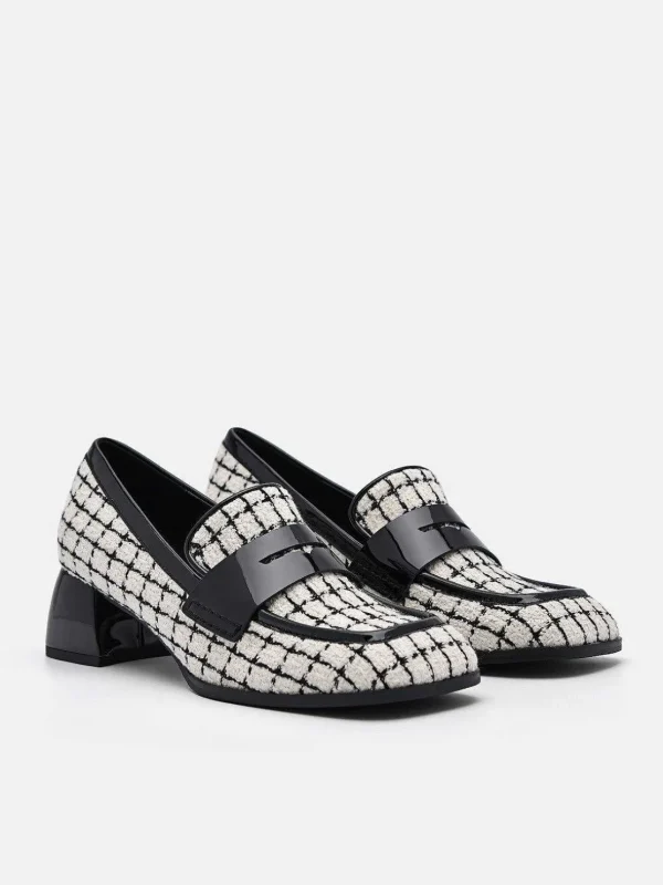 maggie_leather_tweed_loaf_1.webp Maggie Leather Tweed Loafers<PEDRO Flash Sale
