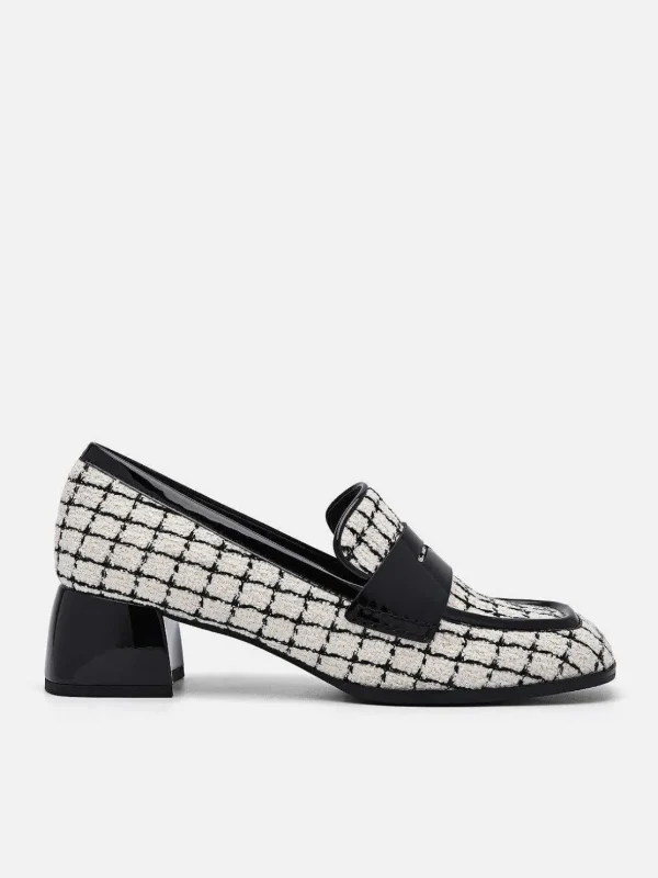 maggie_leather_tweed_loaf_3.webp Maggie Leather Tweed Loafers<PEDRO Flash Sale