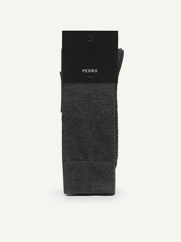 Men'S Textured Cotton Socks<PEDRO Outlet