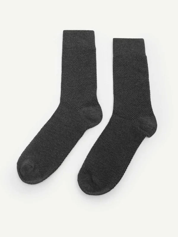 Men'S Textured Cotton Socks<PEDRO Outlet