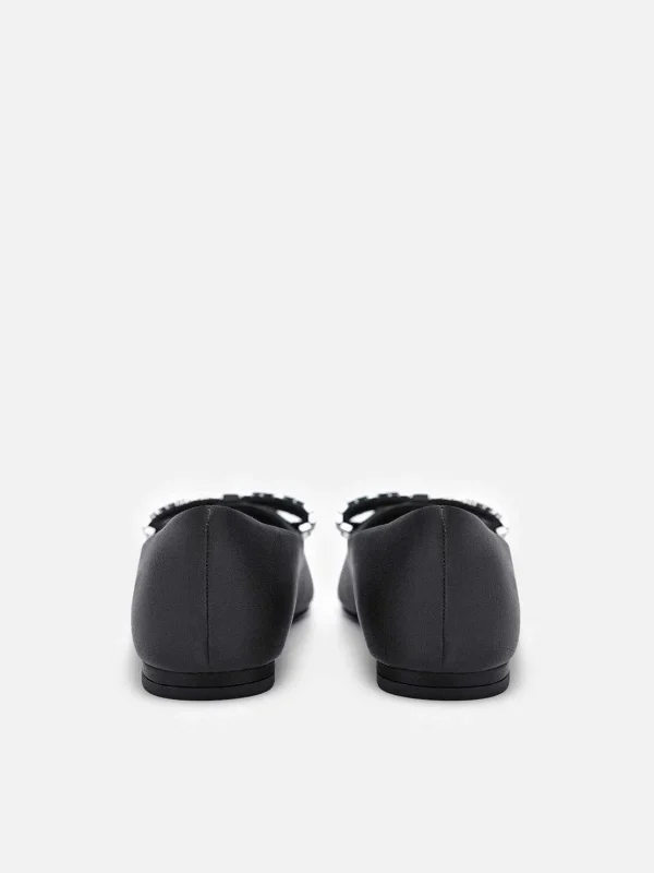 Mindy Satin Ballet Flats<PEDRO Store