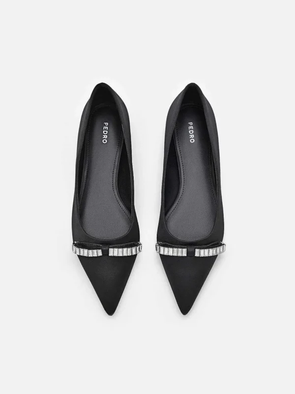 Mindy Satin Ballet Flats<PEDRO Store