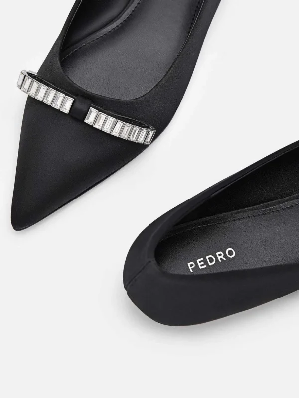 Mindy Satin Ballet Flats<PEDRO Store