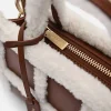 Mini Quilted Faux Fur Handbag<PEDRO Shop