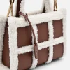 Mini Quilted Faux Fur Handbag<PEDRO Shop