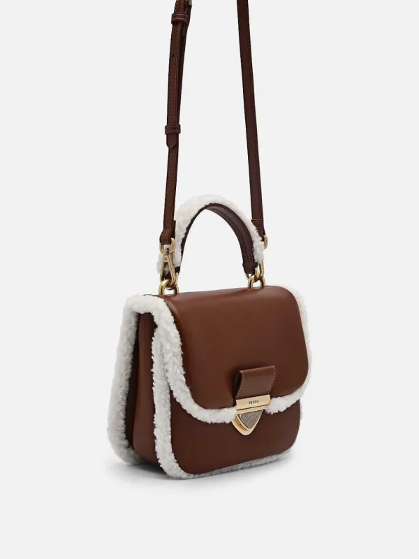 Mini Quilted Faux Fur Shoulder Bag<PEDRO Best