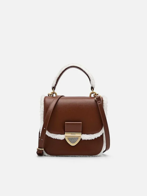 Mini Quilted Faux Fur Shoulder Bag<PEDRO Best