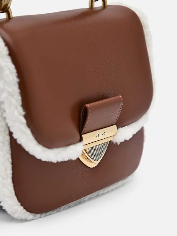 Mini Quilted Faux Fur Shoulder Bag<PEDRO Best