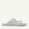 Monochrome Double Strap Slide Sandals<PEDRO Hot