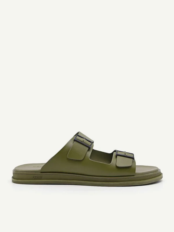 monochrome_double_strap_s_0-2.webp Monochrome Double Strap Slide Sandals<PEDRO Clearance