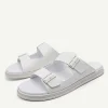 Monochrome Double Strap Slide Sandals<PEDRO Hot