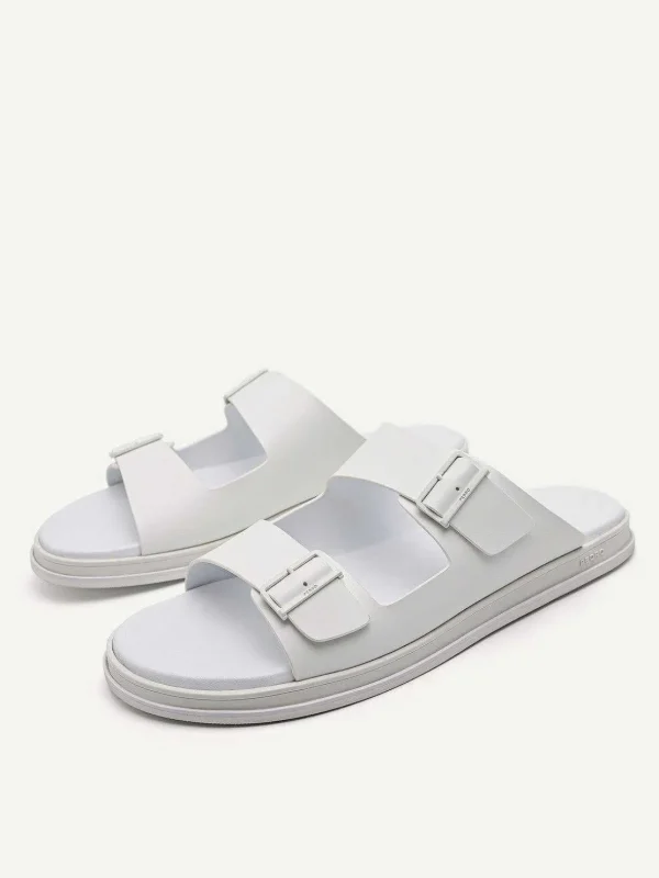 Monochrome Double Strap Slide Sandals<PEDRO Hot