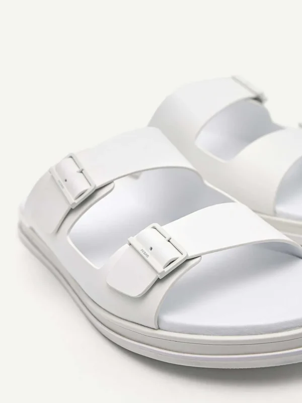 Monochrome Double Strap Slide Sandals<PEDRO Hot