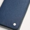 Oliver Embossed Leather Zip-Around Wallet<PEDRO New