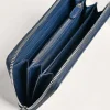 Oliver Embossed Leather Zip-Around Wallet<PEDRO New